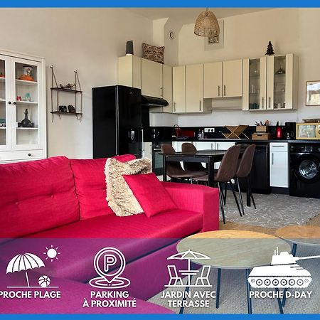 Les Douves Duplex 5 Personnes Lumineux Avec Jardin Et Terrasse Amenagee , Vue Sur Chateau A 5Mn De La Mer, Proche Omaha Beach Et Bayeux Commes Exterior photo