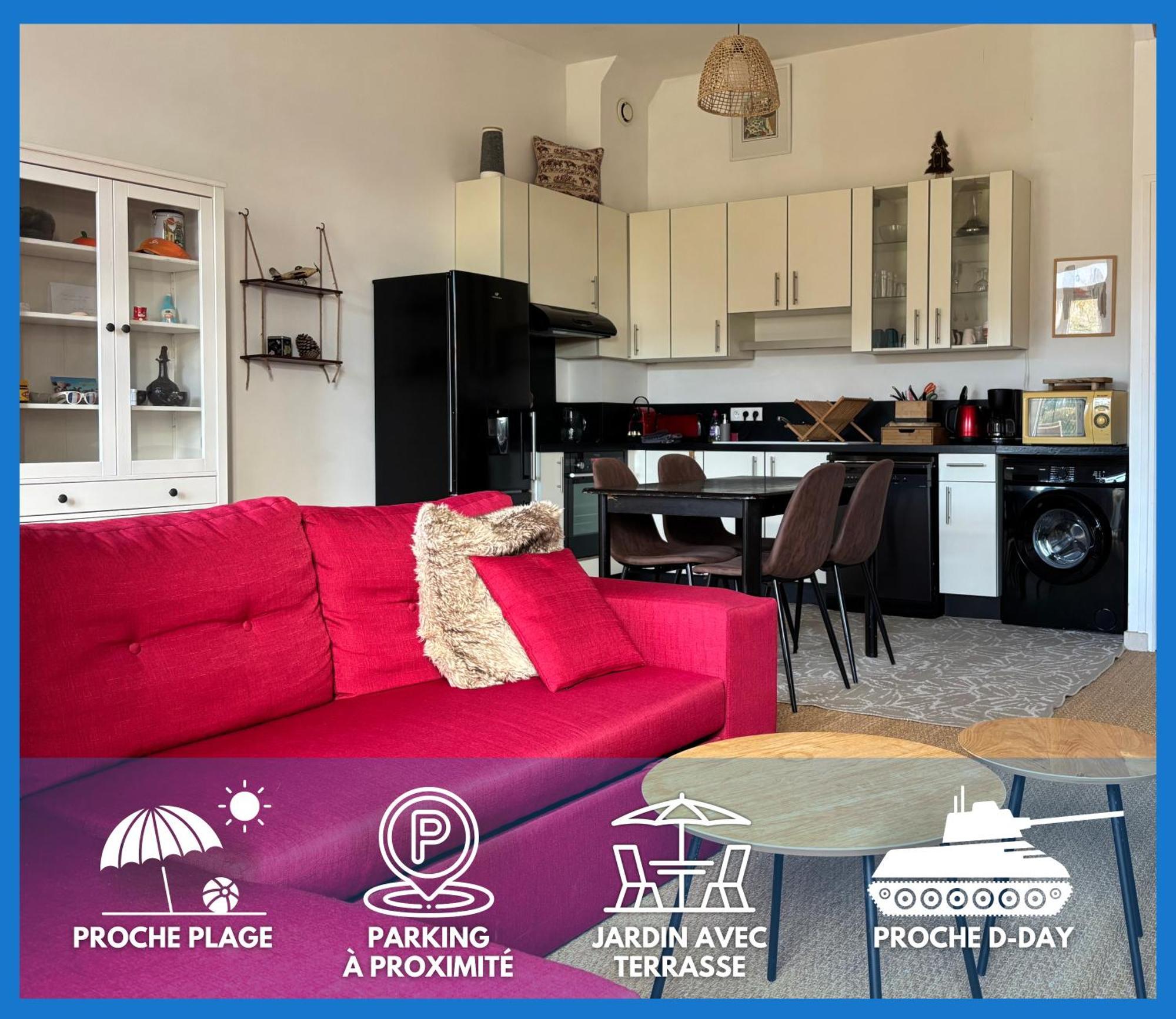 Les Douves Duplex 5 Personnes Lumineux Avec Jardin Et Terrasse Amenagee , Vue Sur Chateau A 5Mn De La Mer, Proche Omaha Beach Et Bayeux Commes Exterior photo